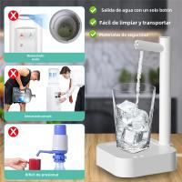 Bomba De Agua Eléctrica Automática Para Botella De 19 Litros T30 Recargable Dispensador De Agua De Escritorio Portátil Material Plástico - details 3