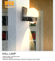 Lámpara De Pared LED Impermeable IP66 Para Exteriores 8W Luz De Interior Para Dormitorio Balcón Jardín Estilo Moderno - details 1