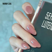 24pcs/set Uñas Postizas De Talla Grande En Rosa Gris Y Marrón Estilo Francés Y Almendrado Para Otoño E Invierno Decoración De Uñas Press on Falsas Acrílicas - details 20