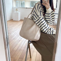 Bolso De Hombro Para Mujer Grande Capacidad 2024 Moda Retro De Trabajo Bolsa De Viaje Con Solapa Única Material PU Con Funda De Poliéster - details 17