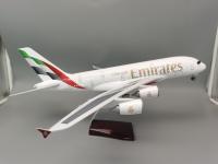 Modelo De Avión Airbus A380 UAE/Emirates Juguete Grande De 18 Pulgadas Escala 1/160 Con Base Kit De Modelismo Aeronáutico - details 5