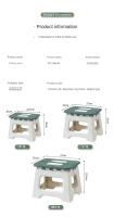 Taburete Plegable Para Exteriores Portátil De Plástico Pequeño Para Camping Pesca Y Niños Regalo De Banqueta Moderna Estilo Europeo - details 9