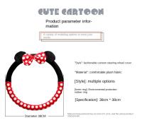 Funda De Volante De Coche Creativa Y Divertida De Peluche Para Invierno Guantes De Manillar De Volante Tamaño Único - details 4