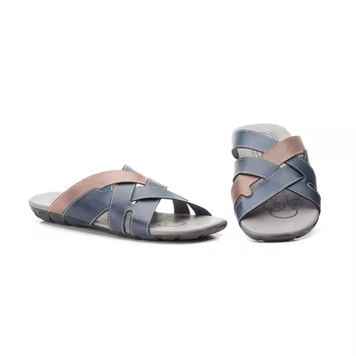 BABANOR®️ LOTOM, Sandalias De Hombre, 100% Piel, A temporal, Duraderos, Flexibles, Ligeros | Tendencia, Uso paseo por la playa, Uso Diario, Transpira, Pala cruzada, Plantilla Acolchada de cuero - 1