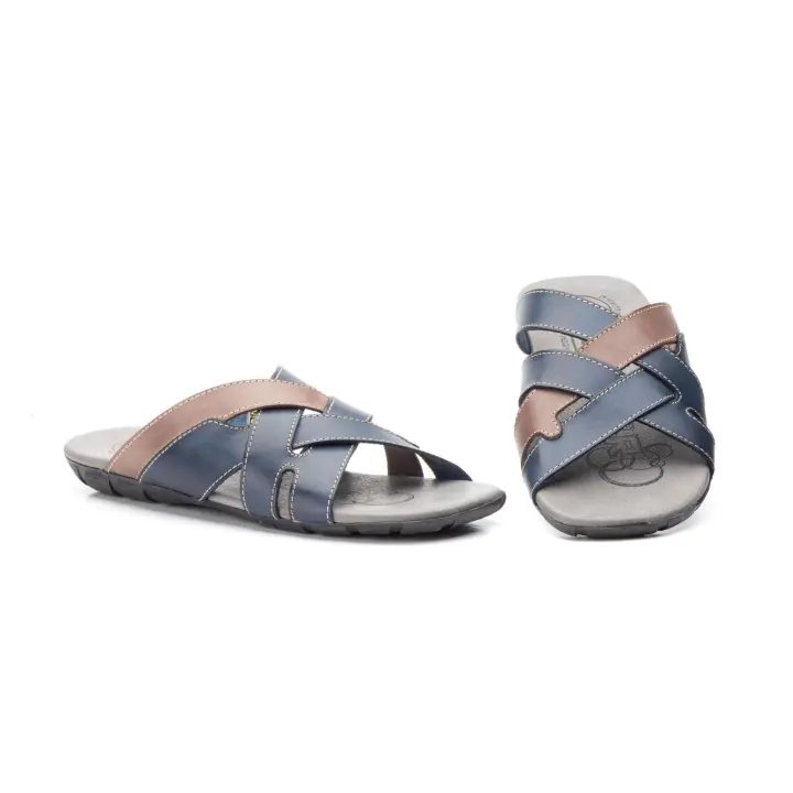 BABANOR®️ LOTOM, Sandalias De Hombre, 100% Piel, A temporal, Duraderos, Flexibles, Ligeros | Tendencia, Uso paseo por la playa, Uso Diario, Transpira, Pala cruzada, Plantilla Acolchada de cuero - 1