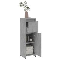 vidaXL Armario de baño contrachapada gris hormigón 30x30x95 cm - details 3