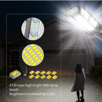 Lámpara Solar Exterior Potente 330000LM Nueva Actualización Con 3 Modos Luz LED Solar Para Jardín Y Calle Impermeable IP65 Control Remoto Sensor De Movimiento - details 5