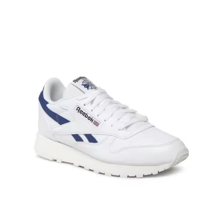 Zapatillas - Reebok Classic Vegan Unisex - Ecológicas - Blanco Azul- Talla 37,5 EUR - 24 cm - Reebok Classic Leather - 1