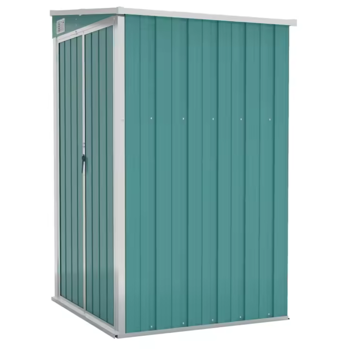 vidaXL Cobertizo de Jardín de Pared Acero Galvanizado Cubierta Organizador Color Antracita,  Gris,  Verde y mas - 1