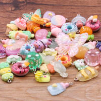 10Pcs Colgantes De Frutas Y Animales Mixtos Para Manualidades Joyería Pendientes Y Llaveros Hechos En Resina Acrylic Multicolor - details 1