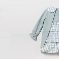 Coco Acqua Vestido de bebé niña 50191 VERDE NUBLADO ropa niños Winter ROYALE CORDONETS - details 3