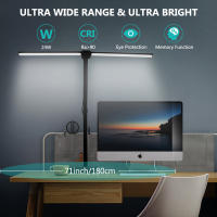 Lámpara De Escritorio LED Doble Cabeza 24W Con Control Remoto Y 5 Niveles De Brillo 5 Modos De Iluminación JGT Moderna Para EU/US/UK - details 6