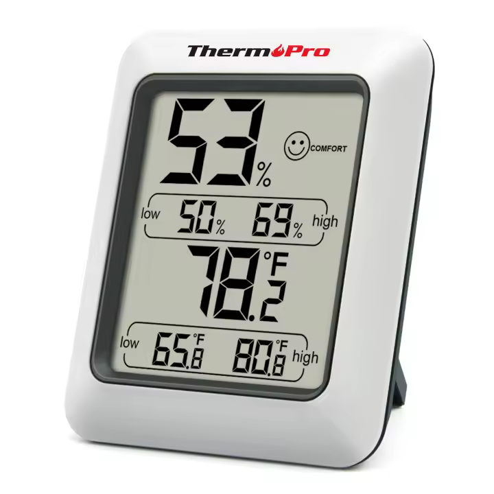 Termómetro Y Higrómetro Digital Thermopro TP50 Estación Meteorológica Para El Hogar Medidor De Temperatura Y Humedad Ambiental - 1