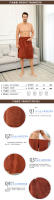 Toallas De Baño Para Hombre Suaves Y Absorbentes Toallas De Playa Reversibles De Microfibra Toallas De Baño Con Falda Para Hombre - details 5