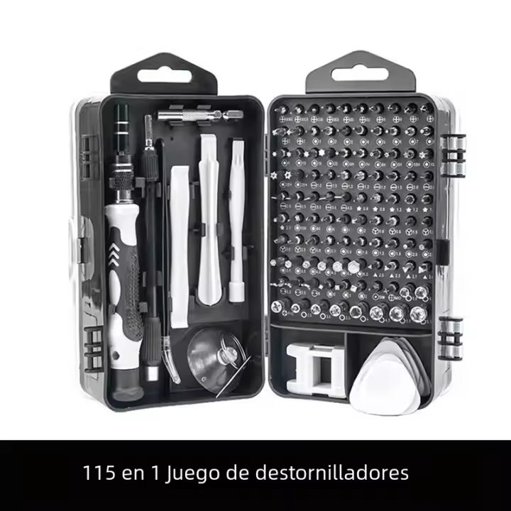 Juego De Destornilladores De Precisión Multifuncional 115 En 1 Para Reparación De Equipos Informáticos Móviles Y Hogar Herramientas Combinadas - 1