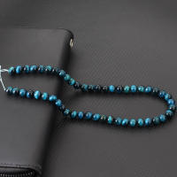 Tigre Azul Piedra De Ojos Noter Grado a 6/8/10/12mm Para Hacer Joyas Perlas Redondas Brillantes Y Llanas Para DIY Pulsera Pendiente Collar - details 6