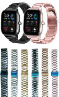 Correa De Pulsera De Acero Inoxidable 22mm/20mm Para Amazfit GTR/Stratos/GTS 4 3 2 Mini Y BIP 5 Reemplazo Compatible Con Varios Modelos Unisex - details 0