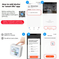 Sensor De Temperatura Y Humedad Inteligente ZigBee Tuya Con Pantalla LCD Iluminada Compatible Con Google Assistant Necesita Hub Tuya Zigbee - details 14