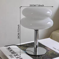 Lámpara De Mesa De Huevo De Vidrio Diseñador Italiano LED Para Dormitorio Luz Nocturna Moderna Minimalista Decorativa Para Hogar Y Escritorio - details 0