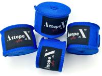 Attopex Pack de 2 Pares de Vendas- Boxeo, Artes Marciales Mixtas (MMA), Kick Boxing... Pack Duo Cintas o Envolturas Protección de Manos 1 Par Azul 1 Par Negro. Oferta! - details 0