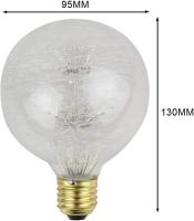 Bomba LED RGB Fireword Moon E27, Blanco cálido, 3 W, 220/240 V, Vidrio, E2 - details 2