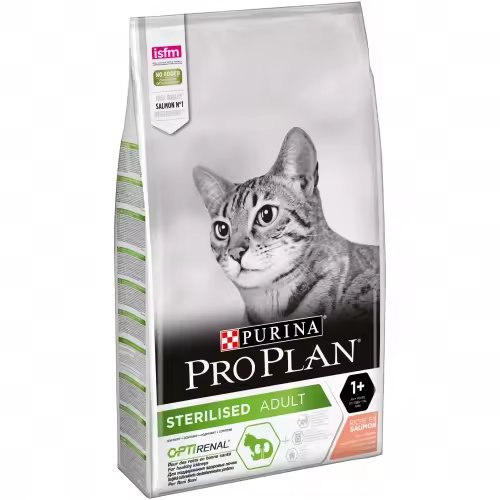 Pienso PURINA PRO PLAN STERILISED SALMON para gatos esterilizados - 10Kg - 1