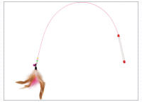 Juguete Para Gatos De Acero Con Mariposa Y Plumas De Turco Coloridas Con Campana Juguetes Divertidos Para Jugar - details 7