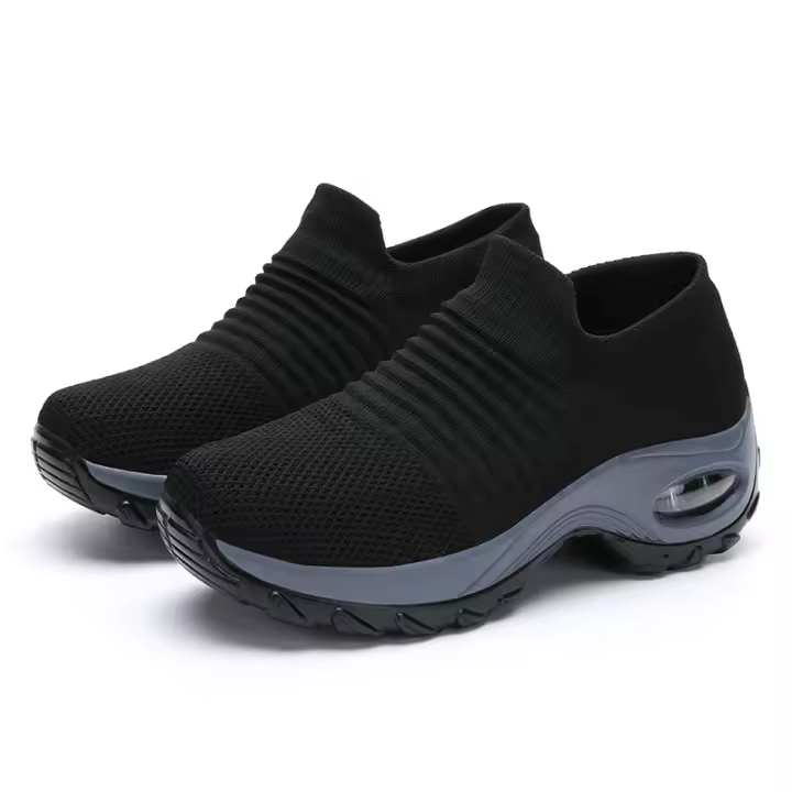 Zapatos De Mujer PARUSM Tenis Plataforma Plana Slip on Primavera Otoño Malla Transpirable Zapatos Casuales Para Mujer Talla Verdadera - 1
