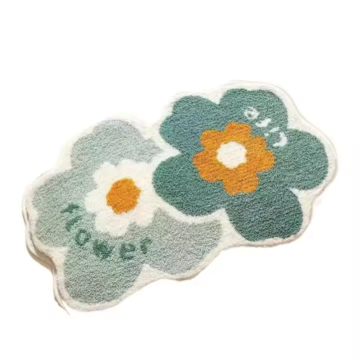 Alfubra de Baño Floral de Dibujos Animados - Secado - 1