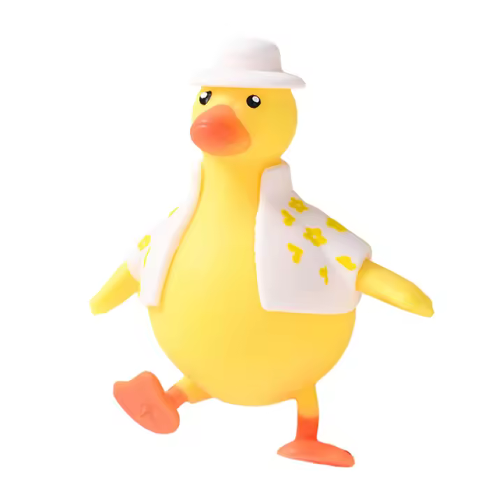 Pato De Alivio Del Estrés Juguetes De Vestir Lindo Reboundable Pato Juguetes De Alivio Del Estrés Para Niños Y Adultos - 1