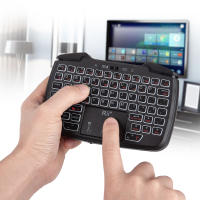 Controlador De Juego Portátil Inalámbrico Rii RK707 2.4GHz Con Teclado Y Ratón Combinación Función Turbo Para PC/Raspberry Pi2/Android TV Google/TV Mini Teclado Monocromático Con USB - details 6