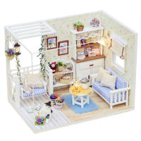 Kit De Carpintería DIY De Casa Miniatura Con Muebles Para Niños Regalo Educativo Para Desarrollar Habilidades Mano-Ojo - details 0