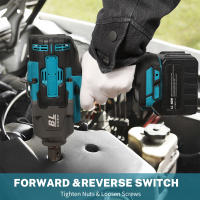Llave de Impacto Eléctrica Sin Escobillas 3 marchas 2100N.M Recargable 3/4» Herramientas Eléctricas Compatible Batería Makita 18V - details 1