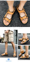 Sandalias Clásicas Para Hombre Verano Cuero Genuino Ligero Casual Moda Talla 38-46 Sandalias De Exterior Con Cierre De Correa Y Hebilla - details 17