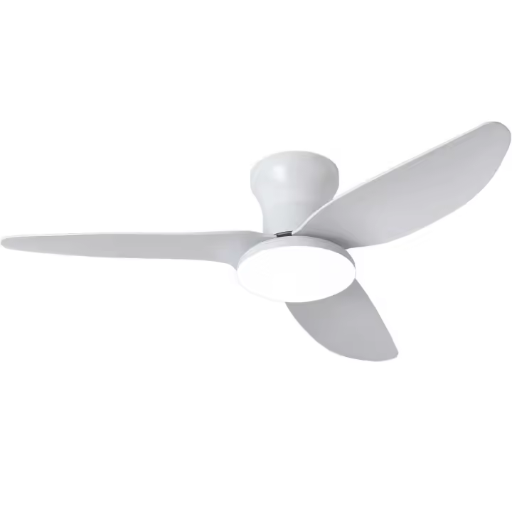 BIT Ventilador de techo silencioso con luz LED, motor de CC, gran volumen de aire de 32 pulgadas, control remoto para cocina, dormitorio, comedor, patio - 1