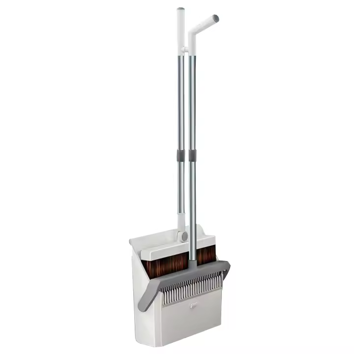 Escoba y Recogedor Magnéticos Joybos - Kit de Limpieza para el Hogar con Mango Ajustable - Diseño de Fijación Magnética - Limpieza Eficiente - 1