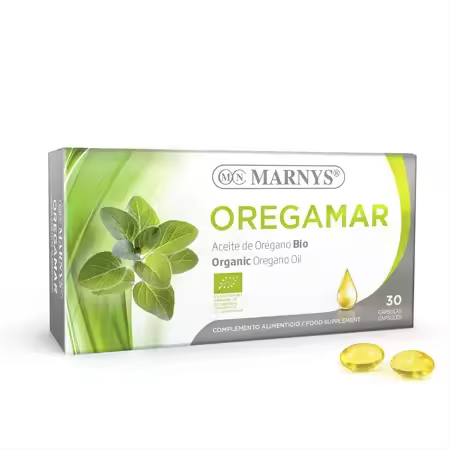 Marnys Oregamar 30 cápsulas - Complemento alimenticio Aceite de Orégano Bio  Contribuye a la funcionalidad de los procesos digestivos - 1