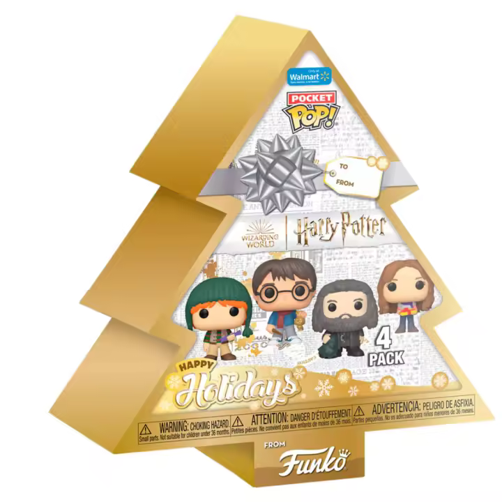 Arbol con 4 figuras Pocket POP Harry PotterFigura  Coleccionable - Idea de Regalo- Mercancia Oficial - Juguetes para Niños y Adultos - Movies Fans - Muñeco para Coleccionistas y Exposición - 1