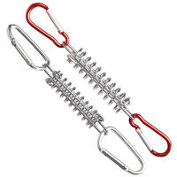 1-10Pcs/set Hebilla De Ropa De Viento De Acero Para Tienda De Campaña Con Gancho Fijo Y Clip De Karabiner Tensionador De Sombra Accesorios De Camping - details 0