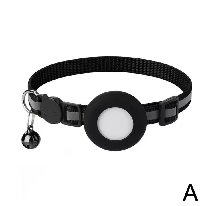 Funda Protectora Para Rastreador GPS Airtag Collar Reflectivo Para Mascotas Correa De Cuello Universal Para Gatos Y Perros - 1