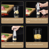 Cortador De Ajo Presionado De Acero Inoxidable Molidor De Ajo Manual Portátil Chopper De Cocina Ecológico Y Duradero - details 6