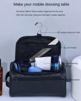 Bolsa De Viaje Para Hombres Y Mujeres Organizador De Maquillaje Y Cosméticos PU Impermeable Con Almacenamiento Portátil Y Colgante - details 2