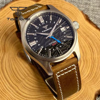 Reloj Automático Tandorio NH34 Para Hombres 39mm GMT Pilot Diversión AR Cristal De Zafiro Fecha Resistente Al Agua 20BAR Moda Relojes De Pulsera De Acero Inoxidable - details 5