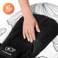 Kinderkraft - FINIO Hamaca bebé, Balancin para bebés 0-9 kg, Patas de madera, Posición tumbada, Materiales suaves, Fácil de limpiar, Diseño escandinavo, Negro… - details 3