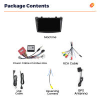 Radio De Coche Android 4Nucleos Para Mazda 3 2010-2013 Reproductor Multimedia GPS BT Carplay Estéreo Doble Din Con Wifi Y 2G RAM 32G ROM - details 3