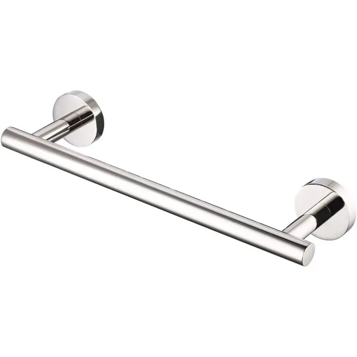 Toallero de 30 cm, toallero de baño, toallero de cocina, colgador de paños de cocina, acero inoxidable SUS304, acero pulido, montado en la pared. - 1