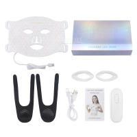 Máscara De Luz LED Para El Rostro Con 7 Colores Terapia De Silicona Fotón Belleza Para Levantar La Cara Anti-Arrugas Control De Aceite Blanqueamiento Y Reparación De Piel - details 7