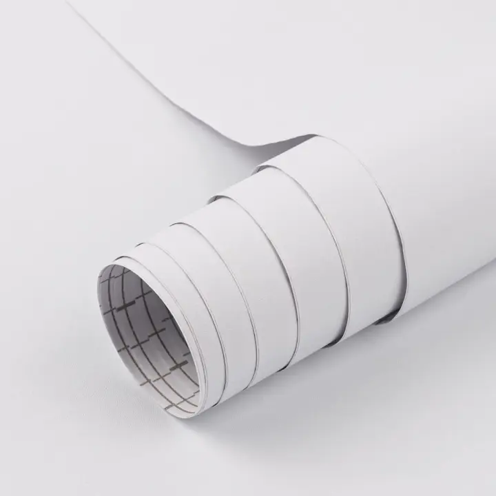 Papel Tapiz Mate De Color Sólido DIY Autoadhesivo Decoración De Habitaciones Sala De Estar Dormitorio Fondo De TV Para Muebles Antiguos Resistente Al Agua Película Impermeable - 1