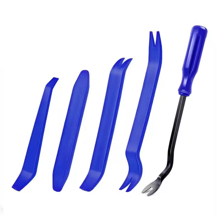 Paquete de 5 herramientas de extracción de instalación multifunción, para tablero de instrumentos de Audio de Radio de coche, herramienta de palanca del instalador - 1