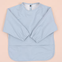 Bib De Comida Para Bebé De Color Sólido Impermeable Y Anti-Suciedad Ropa Suave Para Bebés De Tamaño 0-36 Meses Ropa De Bebé Fashion Unisex - details 3